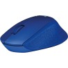 MOUSE LOGITECH, "M330 Silent", PC sau NB, wireless, 2.4GHz, optic, 1000 dpi, butoane/scroll 3/1, , albastru, "910-004910" (timbr