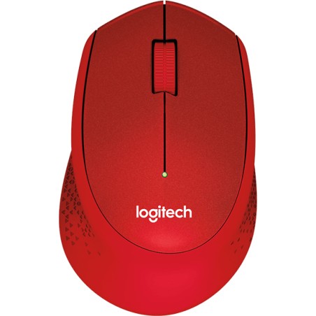 MOUSE LOGITECH, "M330 Silent", PC sau NB, wireless, 2.4GHz, optic, 1000 dpi, butoane/scroll 3/1, , rosu, "910-004911" (timbru ve