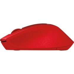 MOUSE LOGITECH, "M330 Silent", PC sau NB, wireless, 2.4GHz, optic, 1000 dpi, butoane/scroll 3/1, , rosu, "910-004911" (timbru ve