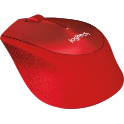 MOUSE LOGITECH, "M330 Silent", PC sau NB, wireless, 2.4GHz, optic, 1000 dpi, butoane/scroll 3/1, , rosu, "910-004911" (timbru ve