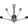 CASTI Logitech, "H111", cu fir, standard, utilizare multimedia, call center, microfon pe brat, conectare prin Jack 3.5 mm, negru