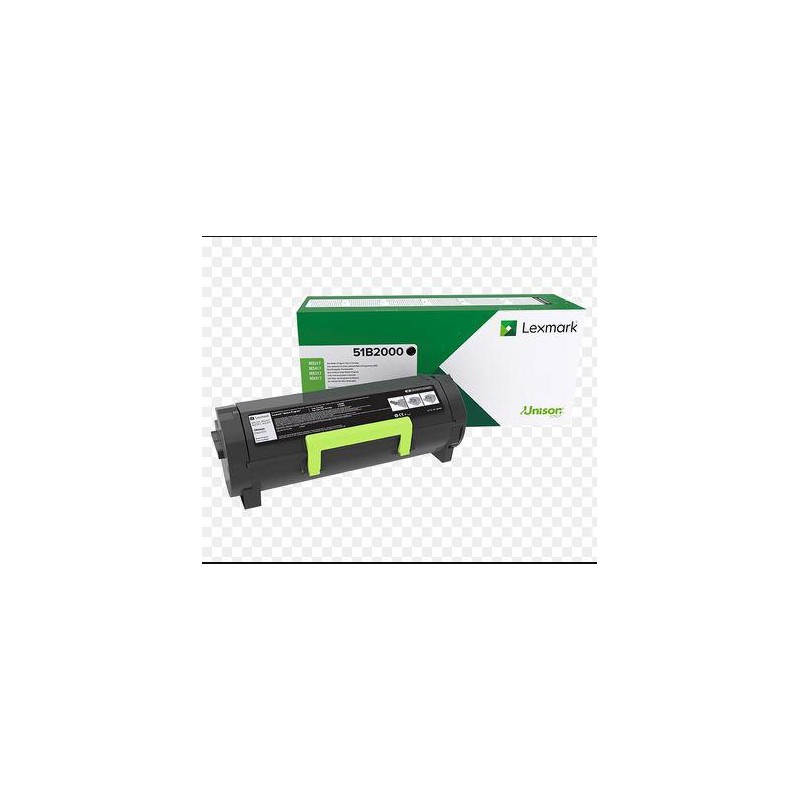 Toner Original Lexmark Black, 51B2000, pentru MS317|MS417|MS517|MS617|MX317|MX417|MX517|MX617, 2.5K, (timbru verde 1.2 lei) , "5
