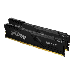 Memorie DDR Kingston - gaming FURY Beast DDR4 32 GB, frecventa 3200 MHz, 16 GB x 2 module, radiator, "KF432C16BBAK2/32"