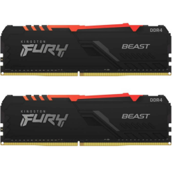 Memorie DDR Kingston FURY Beast DDR4 64 GB, frecventa 3600 MHz, 32 GB x 2 module, radiator, "KF436C18BBAK2/64"