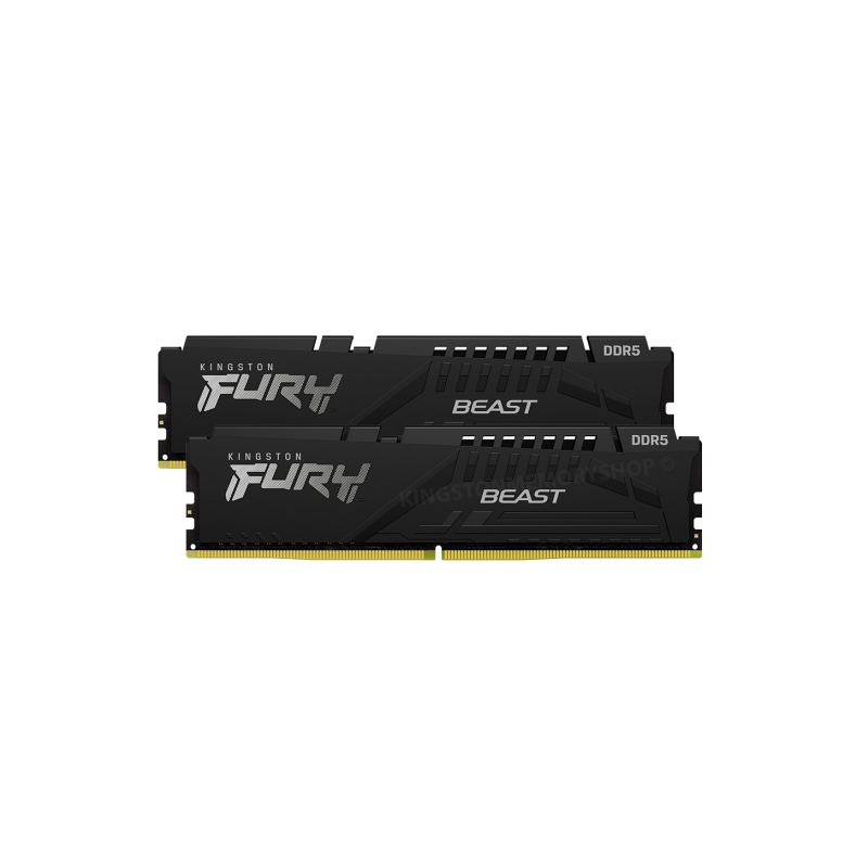 Memorie DDR Kingston FURY Beast DDR5 64 GB, frecventa 5600 Mhz, 32 GB x 2 module, radiator, "KF556C40BBK2-64"