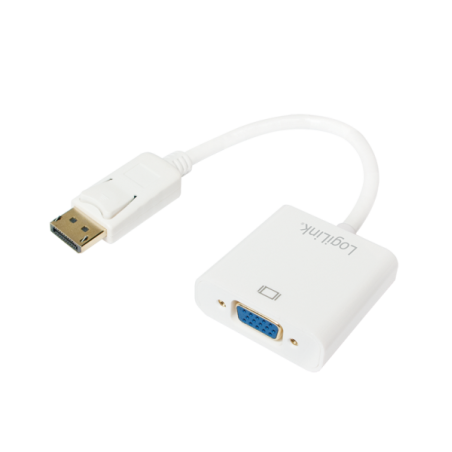CABLU video LOGILINK, adaptor DisplayPort (T) 1.1 la VGA (M), 0.15m, conectori auriti, rezolutie maxima Full HD (1920 x 1200) la