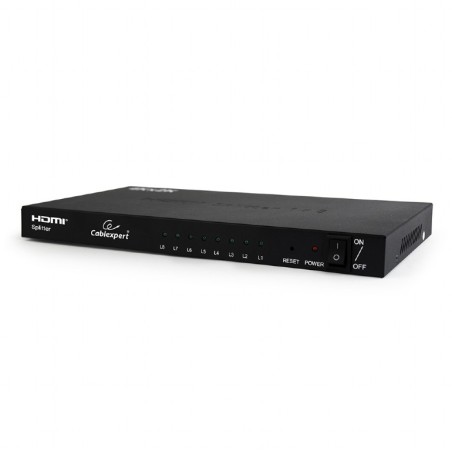 SPLITTER video GEMBIRD, split HDMI la 8 monitoare, conector 1: HDMI (M); conector 2: HDMI (M) x 8, "DSP-8PH4-03" (timbru verde 2