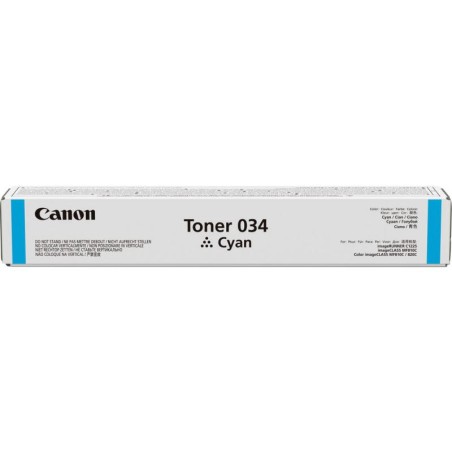 Toner Original Canon Cyan, 034C, pentru IR C1225iF|C1225, 7.3K, (timbru verde 1.2 lei) ,NOPP, "CF9453B001AA"