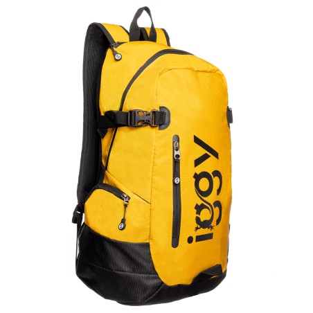 RUCSAC IGGY, 1 compartiment principal, 1 buzunar frontal, 4 buzunare laterale, nylon, 50x31x24.5cm, galben, "Adventure", 4550697