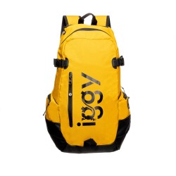 RUCSAC IGGY, 1 compartiment principal, 1 buzunar frontal, 4 buzunare laterale, nylon, 50x31x24.5cm, galben, "Adventure", 4550697