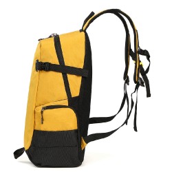 RUCSAC IGGY, 1 compartiment principal, 1 buzunar frontal, 4 buzunare laterale, nylon, 50x31x24.5cm, galben, "Adventure", 4550697