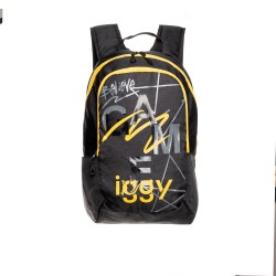 RUCSAC IGGY, 2 compartimente, 2 buzunare laterale, nylon, waterproof, 45x29x22.5cm, negru, 45506980 "Joy", "IGBP-JOY"