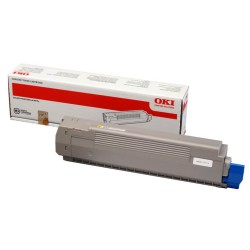 Toner Original Oki Yellow, 44643001, pentru C801, 7.3K,"44643001"