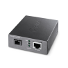 MEDIA CONVERTOR TP-LINK 10/100 Mbps WDM, 1× 100 Mbps SC Fiber Port, 1× 10/100 Mbps RJ45 Port (Auto MDI/MDIX), pana la 20km "TL-F