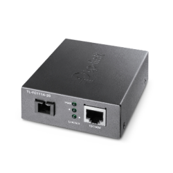 MEDIA CONVERTOR TP-LINK 10/100 Mbps WDM, 1× 100 Mbps SC Fiber Port, 1× 10/100 Mbps RJ45 Port (Auto MDI/MDIX), pana la 20km "TL-F
