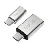 ADAPTOR LOGILINK, pt. smartphone, USB 3.1 Type-C (T) la Micro-USB 2.0 (M) sau USB 3.0 (M), argintiu, "AU0040" (timbru verde 0.08