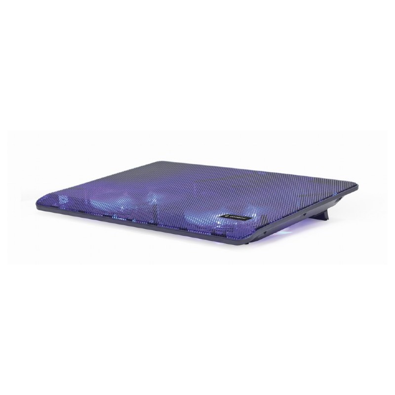 STAND GEMBIRD notebook 15.6", sita metal, fan 2x15cm, LED light, black, NBS-2F15-05"