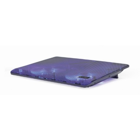 STAND GEMBIRD notebook 15.6", sita metal, fan 2x15cm, LED light, black, NBS-2F15-05"