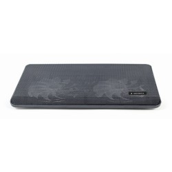 STAND GEMBIRD notebook 15.6", sita metal, fan 2x15cm, LED light, black, NBS-2F15-05"
