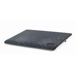 STAND GEMBIRD notebook 15.6", sita metal, fan 2x15cm, LED light, black, NBS-2F15-05"