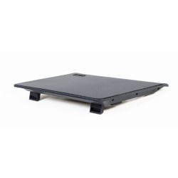 STAND GEMBIRD notebook 15.6", sita metal, fan 2x15cm, LED light, black, NBS-2F15-05"