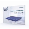 STAND GEMBIRD notebook 15.6", sita metal, fan 2x15cm, LED light, black, NBS-2F15-05"