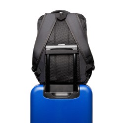 RUCSAC SPACER NEW YORK BLACK, pt. notebook de max. 17", 2 Compartiment Laptop, Compartiment Calatorie, buzunar frontal, comparti