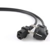 CABLU alimentare GEMBIRD 1.8m, intrare Shucko, iesire C13, 10A, certificare VDE, bulk, black, "PC-186-VDE"/45505980 (timbru verd