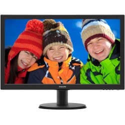 MONITOR PHILIPS 23.6", home, office, TN, Full HD (1920 x 1080), Wide, 250 cd/mp, 1 ms, VGA, DVI, HDMI, "243V5LHAB5/00" (timbru v