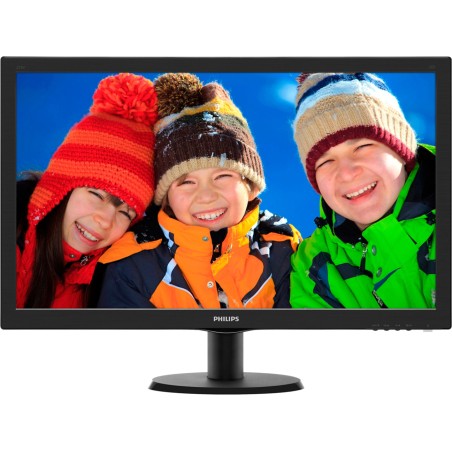 MONITOR PHILIPS 27", home, office, TN, Full HD (1920 x 1080), Wide, 300 cd/mp, 1 ms, VGA, HDMI, "273V5LHSB/00" (timbru verde 7 l
