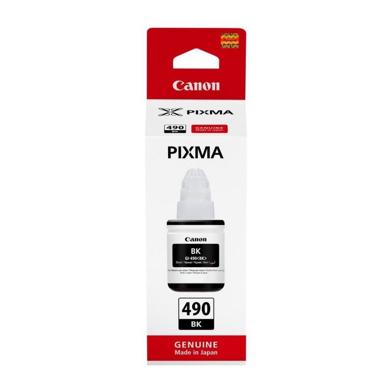 Cartus Cerneala Original Canon Black, GI-490BK, pentru G1400|G2400|G3400 , 135ml, (timbru verde 0.15 lei), "BS0663C001AA"