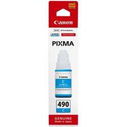 Cartus Cerneala Original Canon Cyan, Gi-490C, pentru G1400|G2400|G3400 , 70ml, (timbru verde 0.15 lei), "BS0664C001AA"