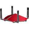 ROUTER D-LINK wireless 3150Mbps, 4 porturi Gigabit, 4 antene externe, Dual Band AC3200 (1300/600Mbps), 1xUSB3.0, 1xUSB2.0, gloss