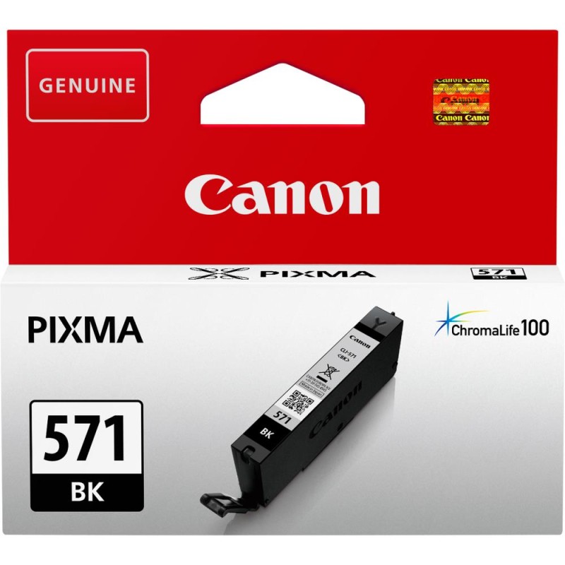 Cartus Cerneala Original Canon Black, CLI-571B, pentru Pixma MG5750|MG5751|MG6850|MG6851|MG7750|MG7751|MG7752|TS5050|TS5051|TS50