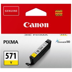 Cartus Cerneala Original Canon Yellow, CLI-571Y, pentru Pixma MG5750|MG5751|MG6850|MG6851|MG7750|MG7751|MG7752|TS5050|TS5051|TS5