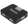 HUB extern SPACER, porturi USB: USB 2.0 x 4, conectare prin USB 2.0, cablu 1m, negru, "SPH-316" (timbru verde 0.8 lei)