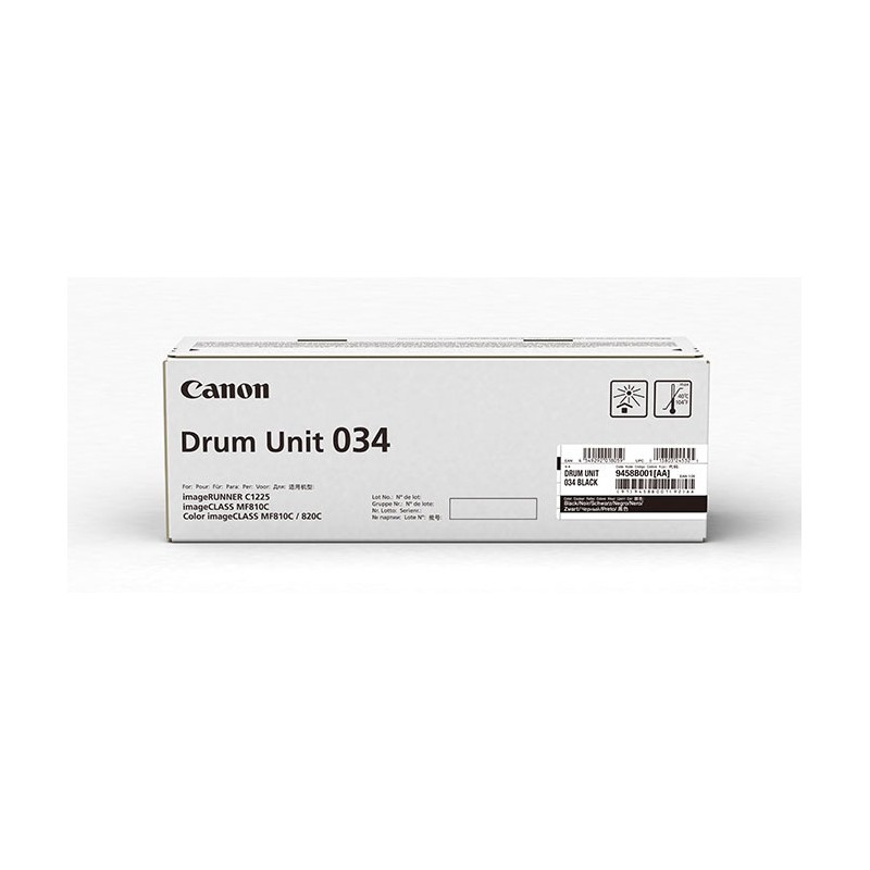 Drum Unit Original Canon Black, 034B, pentru IR C1225|C1225IF, 32.5K, (timbru verde 0.8 lei),NOPP, "CF9458B001AA"