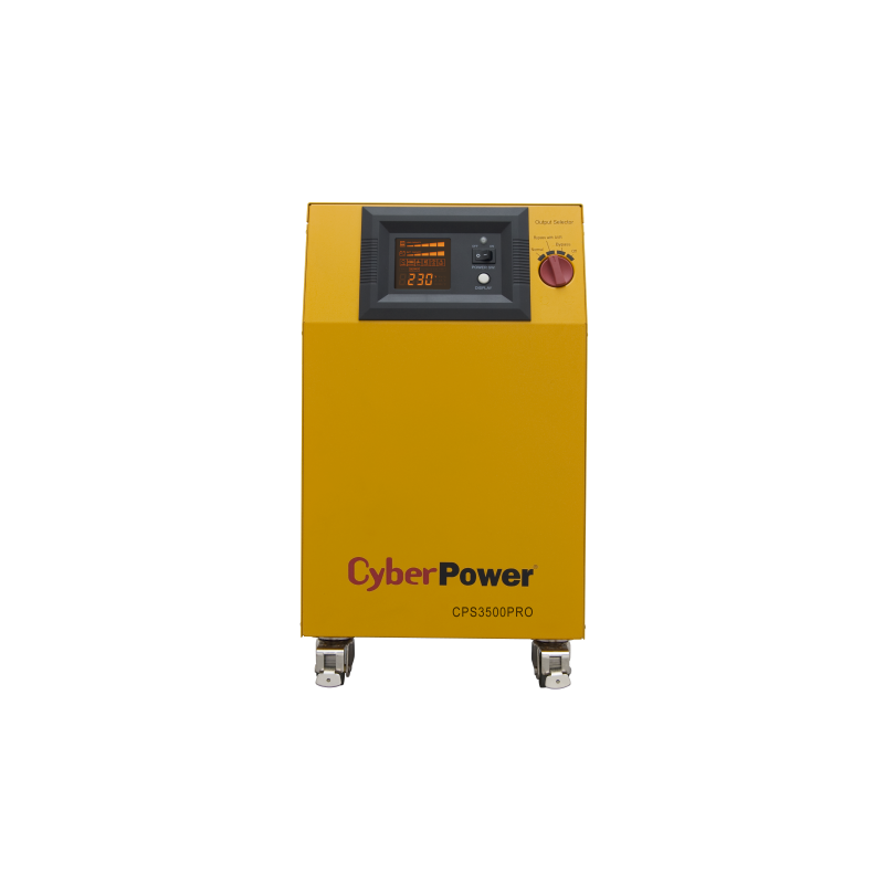 UPS  CYBER POWER EPS series 2450W (3500VA), pentru centrale termice, AVR, LCD, sinusoida pura, 2xSchuko + terminal block, "CPS35
