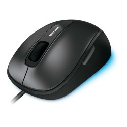 MOUSE MICROSOFT, "Comfort 4500", PC sau NB, cu fir, USB, optic, 1000 dpi, butoane/scroll 4/1, , negru, "4FD-00023" (timbru verde