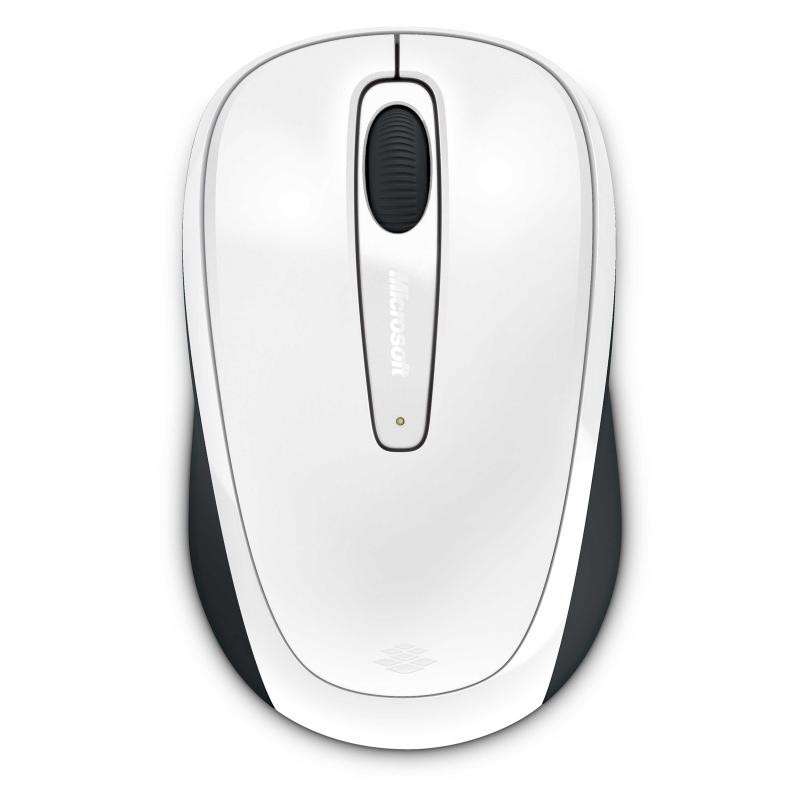 MOUSE MICROSOFT, "MOBILE 3500", PC sau NB, wireless, 2.4GHz, optic, 1000 dpi, butoane/scroll 3/1, , alb, "GMF-00196" (timbru ver