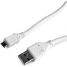 CABLU alimentare si date GEMBIRD, pt. smartphone, USB 2.0 (T) la Micro-USB 2.0 (T), 1m, alb, "CCP-mUSB2-AMBM-W-1M" (timbru verde