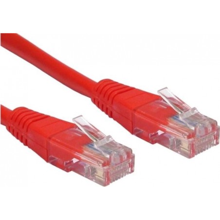 PATCH CORD UTP SPACER Cat5e, cupru-aluminiu, 3 m, rosu, AWG26, "SP-PT-CAT5-3M-R" / 45505699 (timbru verde 0.08 lei)