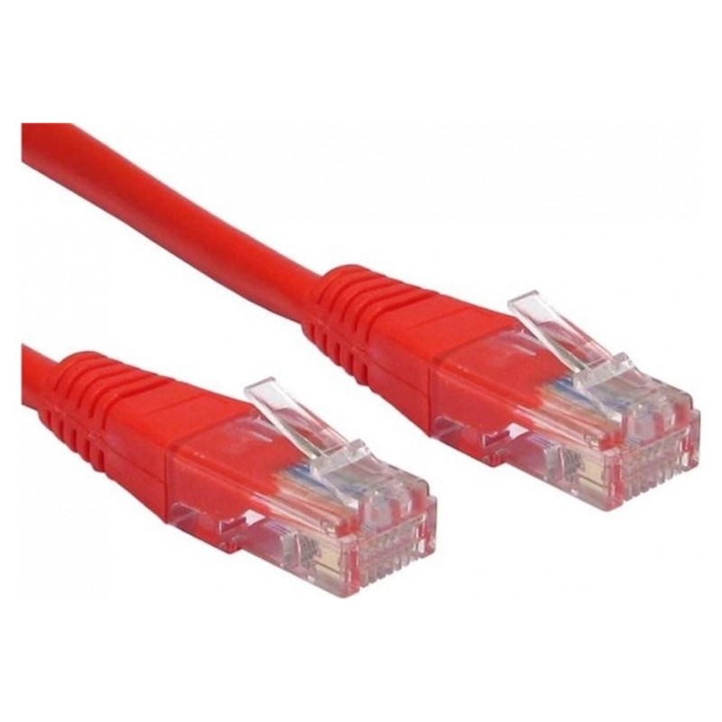 PATCH CORD UTP SPACER Cat5e, cupru-aluminiu, 5 m, rosu, AWG26, "SP-PT-CAT5-5M-R"/ 45505695 (timbru verde 0.18 lei)