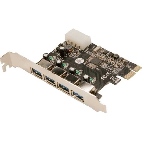 CARD adaptor LOGILINK, PCI-Express la 4 x USB3.0, "PC0057A"