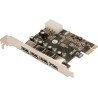 CARD adaptor LOGILINK, PCI-Express la 4 x USB3.0, "PC0057A"