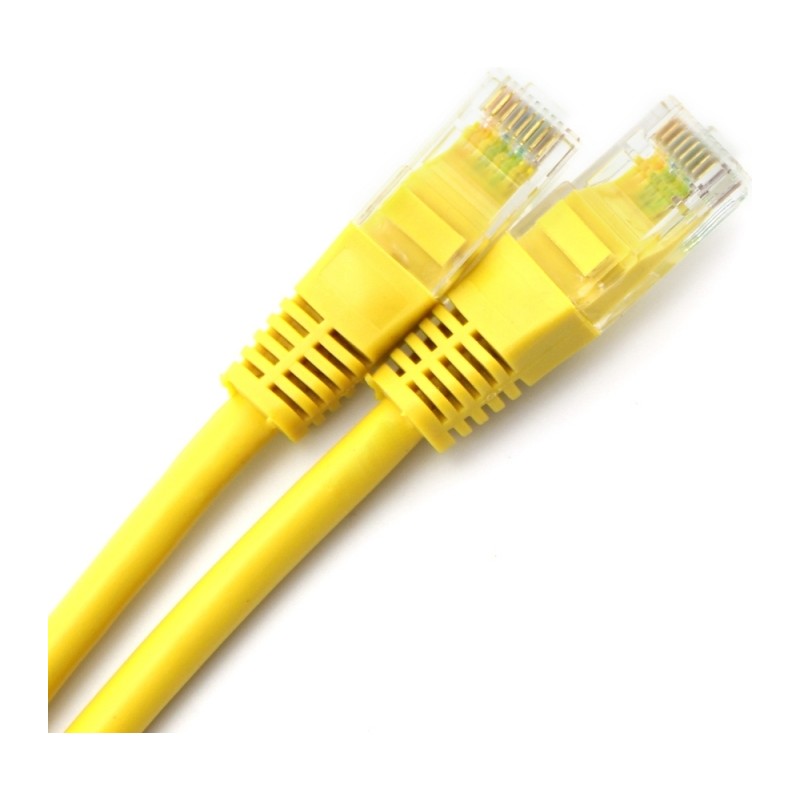 PATCH CORD UTP SPACER Cat5e, cupru-aluminiu, 0.5 m, galben, AWG26, "SP-PT-CAT5-0.5M-Y" (timbru verde 0.08 lei)