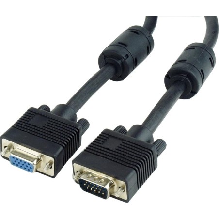 CABLU video GEMBIRD, adaptor VGA (T) la VGA (M), 3m, dublu ecranat, negru, "CC-PPVGAX-10-B" (timbru verde 0.8 lei)