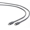 CABLU alimentare si date GEMBIRD, pt. smartphone, USB 3.1, USB Type-C (T) la USB Type-C (T), 1m, conectori auriti, negru, "CCP-U