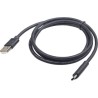 CABLU alimentare si date GEMBIRD, pt. smartphone, USB 2.0 (T) la USB 2.0 Type-C (T), 3m, negru, "CCP-USB2-AMCM-10" (timbru verde