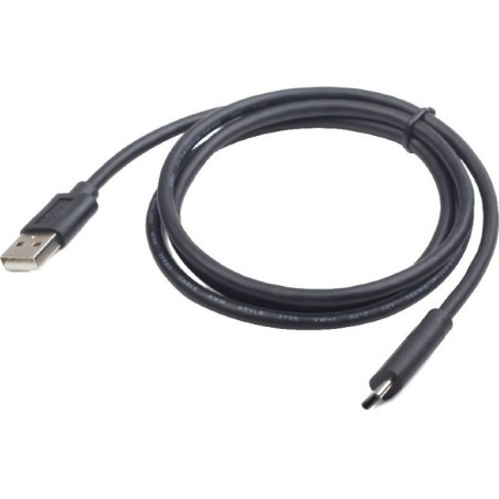 CABLU alimentare si date GEMBIRD, pt. smartphone, USB 2.0 (T) la USB 2.0 Type-C (T), 3m, negru, "CCP-USB2-AMCM-10" (timbru verde